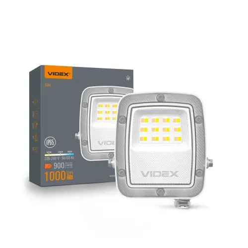 LED прожектор VIDEX F5 10W 3000-5000-6500K 230V White (VL-F5-010CW) LED прожектор VIDEX F5 10W 3000-5000-6500K 230V White (VL-F5-010CW)