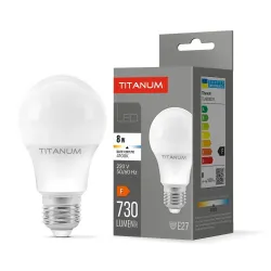 LED лампа TITANUM A60 8W E27 4100K LED лампа TITANUM A60 8W E27 4100K