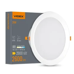 LED світильник Back вбудований круглий VIDEX 26W 5000K LED світильник Back вбудований круглий VIDEX 26W 5000K