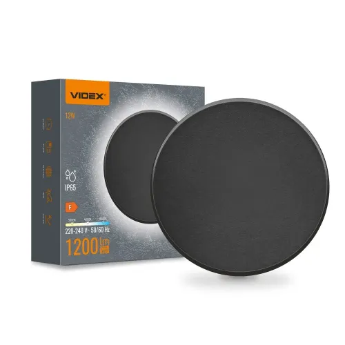 LED светильник настенный IP65 VIDEX WL03 12W 3000K-4000K-6500K Black LED светильник настенный IP65 VIDEX WL03 12W 3000K-4000K-6500K Black