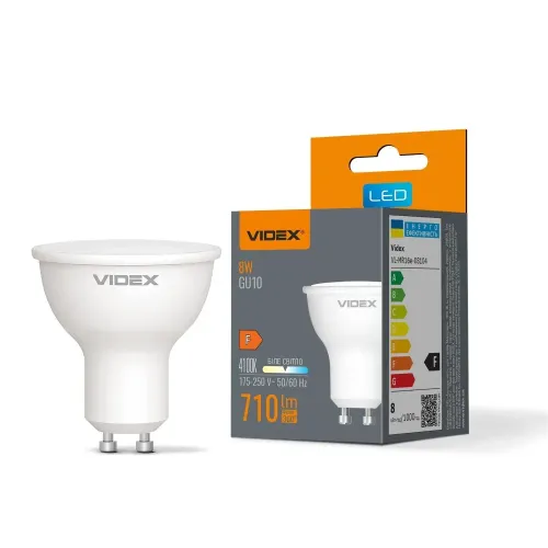 LED лампа VIDEX MR16e 8W GU10 4100K LED лампа VIDEX MR16e 8W GU10 4100K