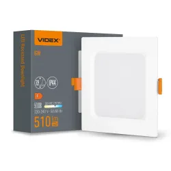 LED світильник Back вбудований квадрат VIDEX 6W 5000K LED світильник Back вбудований квадрат VIDEX 6W 5000K
