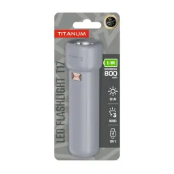 Портативный светодиодный фонарик TITANUM TLF-T17 50Lm Gray Портативный светодиодный фонарик TITANUM TLF-T17 50Lm Gray