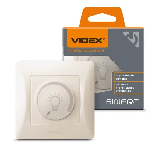 Димер LED 200Вт кремовий VIDEX BINERA Димер LED 200Вт кремовий VIDEX BINERA