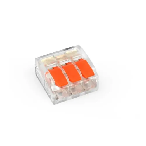 Клемник быстрого монтажа 3п прозрачный PC (TF-KNT-413) TITANUM Клемник быстрого монтажа 3п прозрачный PC (TF-KNT-413) TITANUM