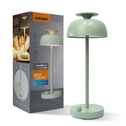 LED лампа настільна з акумулятором VIDEX VL-TF23G 8.5W 4000K+RGB Green LED лампа настільна з акумулятором VIDEX VL-TF23G 8.5W 4000K+RGB Green