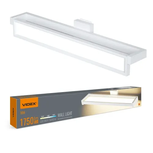 LED светильник настенный с сенсором VIDEX WL02 18W 2800K-4000K-6000K White LED светильник настенный с сенсором VIDEX WL02 18W 2800K-4000K-6000K White