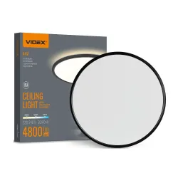 LED світильник з декоративною підсвіткою VIDEX DL5R 44W 3000K-4000K-5000K Black LED світильник з декоративною підсвіткою VIDEX DL5R 44W 3000K-4000K-5000K Black