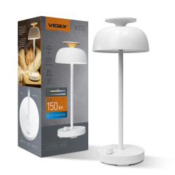 LED лампа настільна з акумулятором VIDEX VL-TF23W 8.5W 4000K+RGB White LED лампа настільна з акумулятором VIDEX VL-TF23W 8.5W 4000K+RGB White