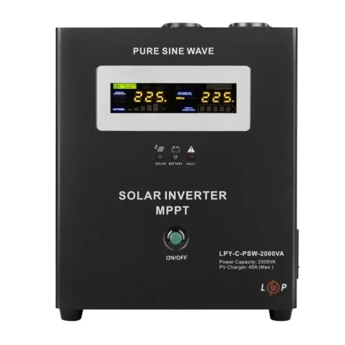 Солнечный инвертор LogicPower LPY-C-PSW-2000VA (1400W) MPPT24V Солнечный инвертор LogicPower LPY-C-PSW-2000VA (1400W) MPPT24V