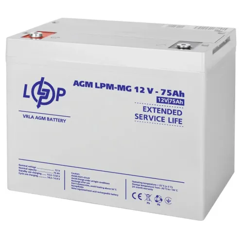 Акумулятор мультигелевий LPM-MG 12V - 75 Ah Акумулятор мультигелевий LPM-MG 12V - 75 Ah