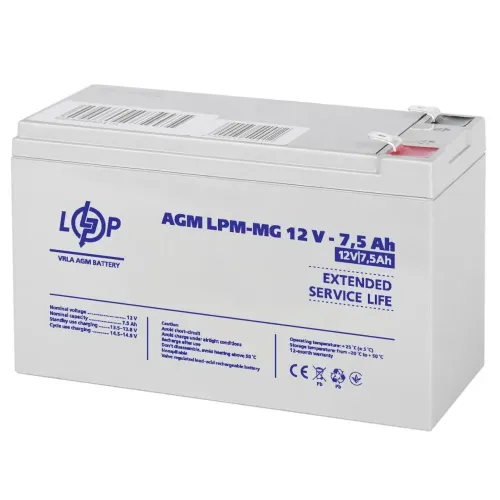 Акумулятор мультигелевий LPM-MG 12V - 7.5 Ah Акумулятор мультигелевий LPM-MG 12V - 7.5 Ah