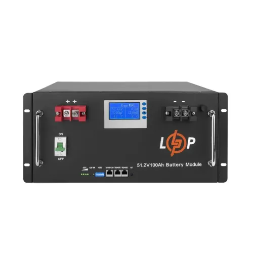 Аккумулятор LP LiFePO4 48V (51,2V) - 100 Ah (5120Wh) (Smart BMS 100A) с LCD RM Аккумулятор LP LiFePO4 48V (51,2V) - 100 Ah (5120Wh) (Smart BMS 100A) с LCD RM