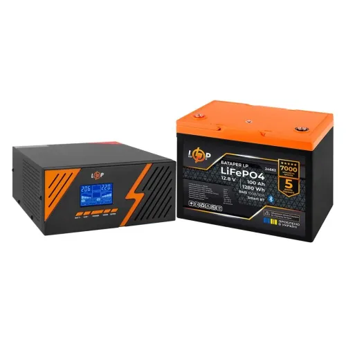 Комплект резервного питания LogicPower B1500 Black + литиевая (LiFePO4) батарея 1280Wh Комплект резервного питания LogicPower B1500 Black + литиевая (LiFePO4) батарея 1280Wh