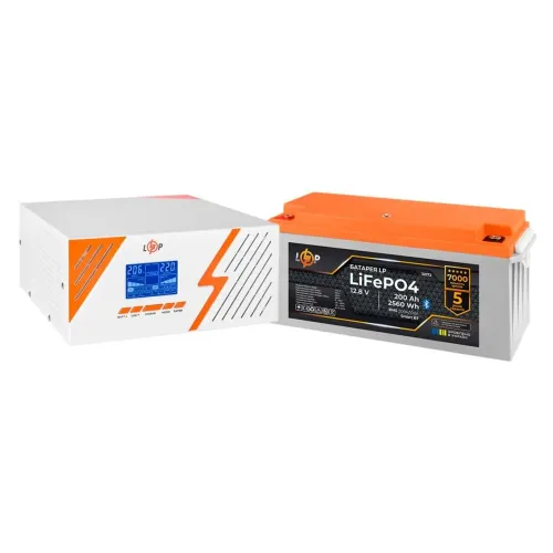 Комплект резервного питания LogicPower B1500 White + литиевая (LiFePO4) батарея 2560Wh Комплект резервного питания LogicPower B1500 White + литиевая (LiFePO4) батарея 2560Wh
