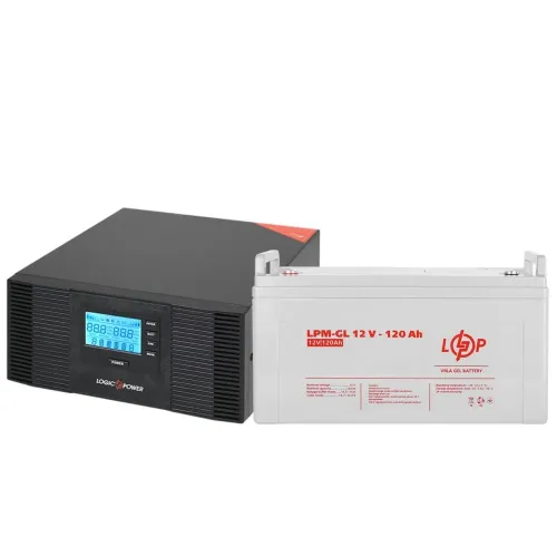 Комплект резервного живлення LP (LogicPower) ДБЖ + гелева батарея (UPS B1500 + АКБ GL 1440W) Комплект резервного живлення LP (LogicPower) ДБЖ + гелева батарея (UPS B1500 + АКБ GL 1440W)