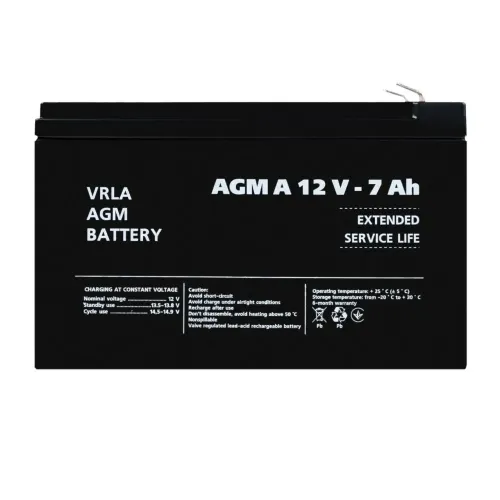 Аккумулятор для сигнализации AGM А 12V - 7 Ah Аккумулятор для сигнализации AGM А 12V - 7 Ah