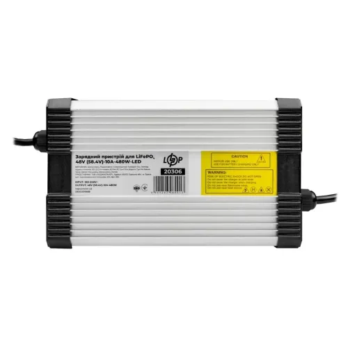 Зарядное устройство для аккумуляторов LiFePO4 48V (58.4V)-10A-480W-LED Зарядное устройство для аккумуляторов LiFePO4 48V (58.4V)-10A-480W-LED