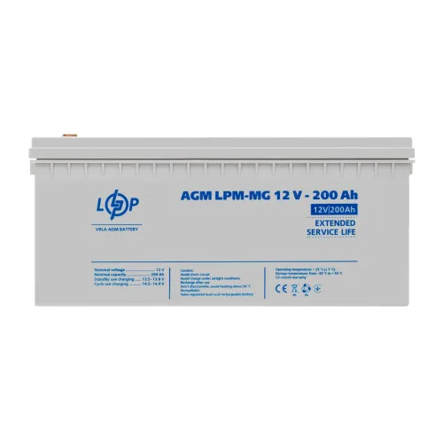 Розпродаж Акумулятор мультигелевий LPM-MG 12V - 200 Ah Розпродаж Акумулятор мультигелевий LPM-MG 12V - 200 Ah
