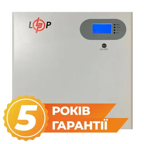 Акумулятор LP LiFePO4 51,2V - 100 Ah 5120Wh (Smart BMS 100A) з LCD WAB RS485/CAN Акумулятор LP LiFePO4 51,2V - 100 Ah 5120Wh (Smart BMS 100A) з LCD WAB RS485/CAN