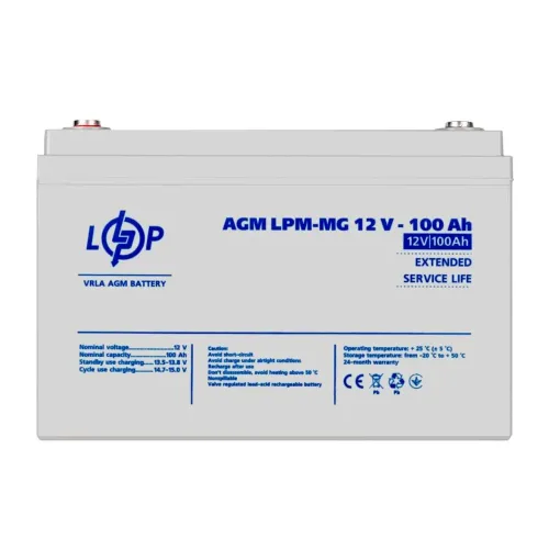 Акумулятор мультигелевий LPM-MG 12V - 100 Ah Акумулятор мультигелевий LPM-MG 12V - 100 Ah