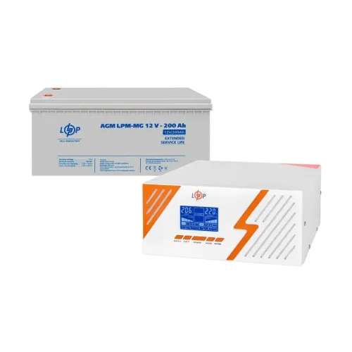 Комплект резервного живлення LP (LogicPower) ДБЖ + мультигелева батарея (UPS B1500 + АКБ MG 2400Wh) Комплект резервного живлення LP (LogicPower) ДБЖ + мультигелева батарея (UPS B1500 + АКБ MG 2400Wh)