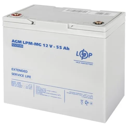 Аккумулятор мультигелевый LPM-MG 12V - 55 Ah Аккумулятор мультигелевый LPM-MG 12V - 55 Ah