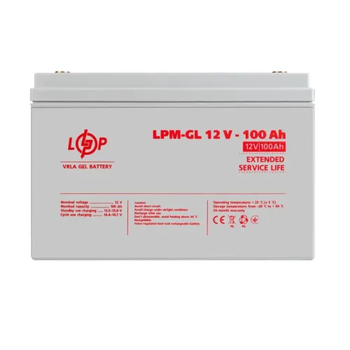 Аккумулятор гелевый LPM-GL 12V - 100 Ah Аккумулятор гелевый LPM-GL 12V - 100 Ah