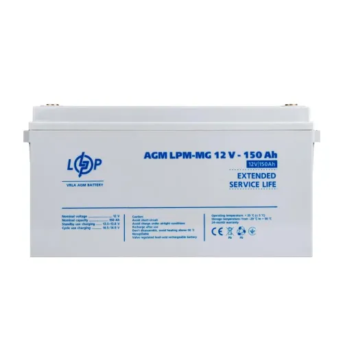 Акумулятор мультигелевий LPM-MG 12V - 150 Ah Акумулятор мультигелевий LPM-MG 12V - 150 Ah