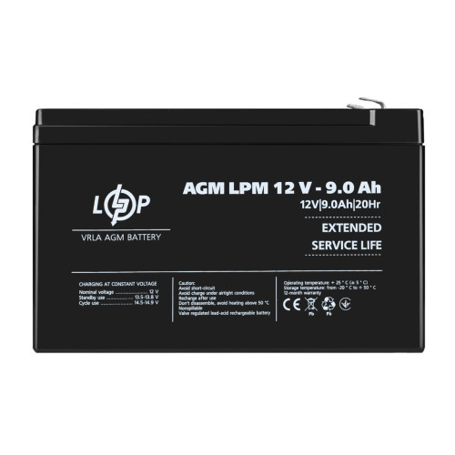 Акумулятор AGM LPM 12V - 9 Ah Акумулятор AGM LPM 12V - 9 Ah