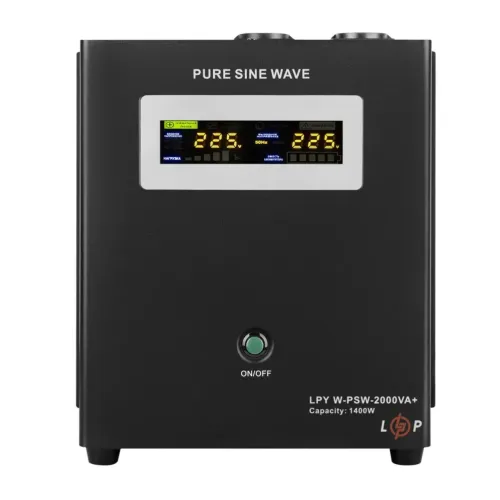 ДБЖ з правильною синусоїдою 24V LPY-W-PSW-2000VA+ (1400Вт)10A/20A ДБЖ з правильною синусоїдою 24V LPY-W-PSW-2000VA+ (1400Вт)10A/20A