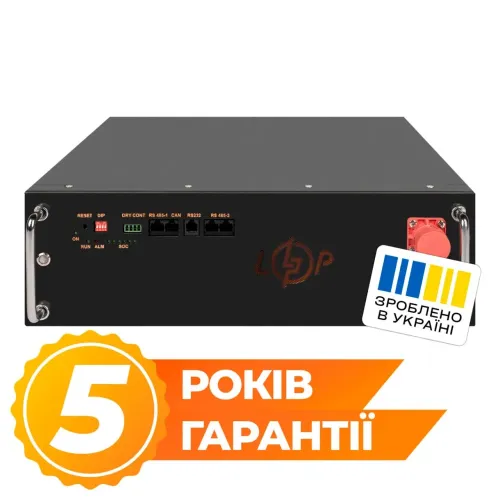 Акумулятор LP LiFePO4 51,2V - 100 Ah (5120Wh) (BMS JK 100A/50А) RM RS485/CAN BL Акумулятор LP LiFePO4 51,2V - 100 Ah (5120Wh) (BMS JK 100A/50А) RM RS485/CAN BL