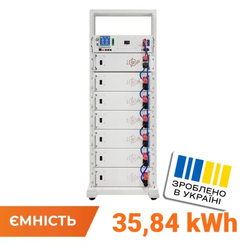 Батарея LP LiFePO4 Battery HVM 358,4V 100Ah (35840 Wh) BMS 125А AB aLrack iwhite Батарея LP LiFePO4 Battery HVM 358,4V 100Ah (35840 Wh) BMS 125А AB aLrack iwhite