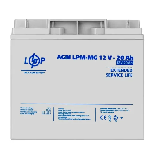 Аккумулятор мультигелевый LPM-MG 12V - 20 Ah Аккумулятор мультигелевый LPM-MG 12V - 20 Ah