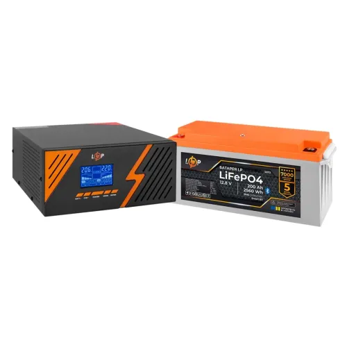 Комплект резервного питания LogicPower B1500 Black + литиевая (LiFePO4) батарея 2560Wh Комплект резервного питания LogicPower B1500 Black + литиевая (LiFePO4) батарея 2560Wh