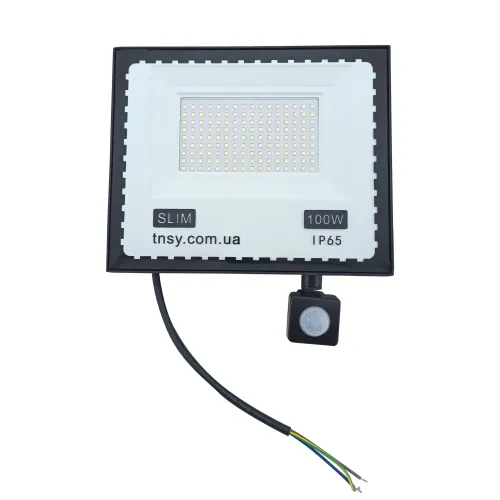 Прожектор LED 100W ULTRA Slim 220V 9000Lm 6500K IP65 с датчиком движения TNSy Прожектор LED 100W ULTRA Slim 220V 9000Lm 6500K IP65 с датчиком движения TNSy