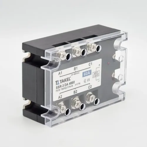Реле твердотільне SSR-3 DA4810 10А TAKEL Реле твердотільне SSR-3 DA4810 10А TAKEL