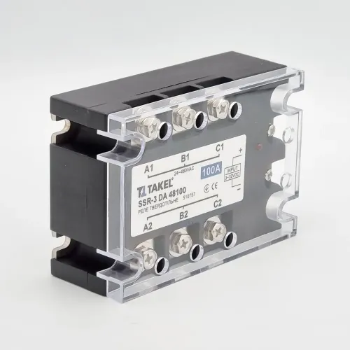 Реле твердотільне SSR-3 DA48100 100А TAKEL Реле твердотільне SSR-3 DA48100 100А TAKEL