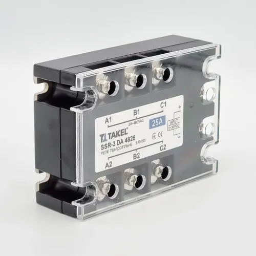 Реле твердотельное SSR-3 DA4825 25А TAKEL Реле твердотельное SSR-3 DA4825 25А TAKEL