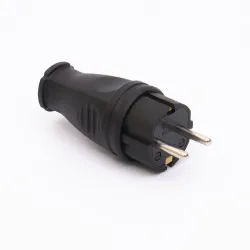 Вилка каучукова пряма 405 2Р+РЕ IP44 LEE Вилка каучукова пряма 405 2Р+РЕ IP44 LEE