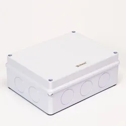 Коробка розподільча без отворів вологостійка IP65 200х155х80 Коробка розподільча без отворів вологостійка IP65 200х155х80