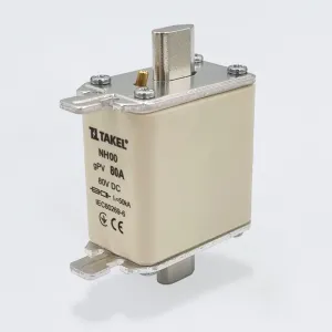 Плавка вставка предохранителя NH00 80А 80V DC TAKEL Плавка вставка предохранителя NH00 80А 80V DC TAKEL