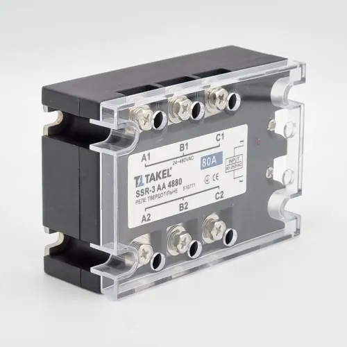 Реле твердотільне SSR-3 АA4880 80А TAKEL Реле твердотільне SSR-3 АA4880 80А TAKEL