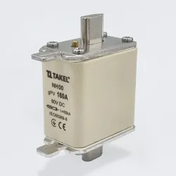 Плавка вставка предохранителя NH00 160А 80V DC TAKEL Плавка вставка предохранителя NH00 160А 80V DC TAKEL