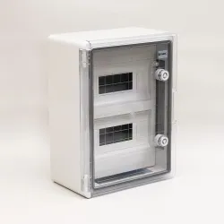 Корпус модульний (2?8Р) ударостійкий 250?350?150 з проз. дв. IP65 Корпус модульний (2?8Р) ударостійкий 250?350?150 з проз. дв. IP65