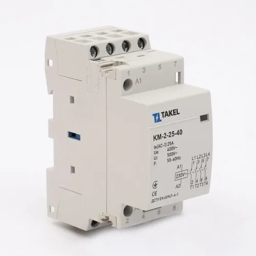 Контактор модульный КМ-2-25-40 25А 4NO TAKEL Контактор модульный КМ-2-25-40 25А 4NO TAKEL
