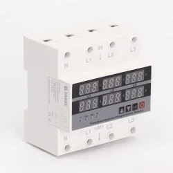 Реле напряжения и тока модульное трехфазное RD35VA-3 100А TAKEL Реле напряжения и тока модульное трехфазное RD35VA-3 100А TAKEL