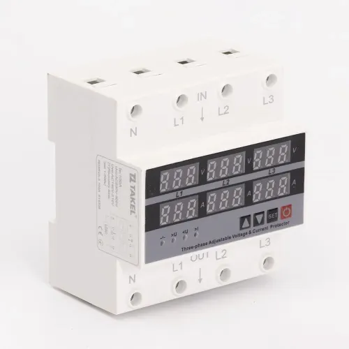 Реле напряжения и тока модульное трехфазное RD35VA-3 100А TAKEL Реле напряжения и тока модульное трехфазное RD35VA-3 100А TAKEL