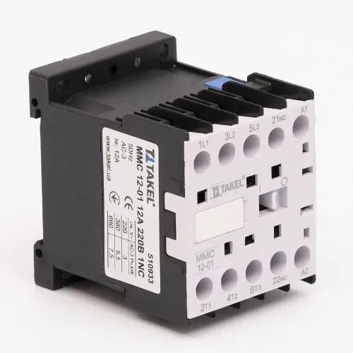 Контактор MMC 12-01 12А 220В 1NC TAKEL Контактор MMC 12-01 12А 220В 1NC TAKEL