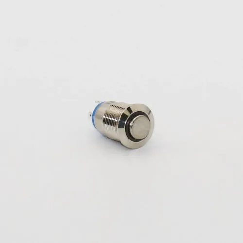 Кнопка металлическая КНМ-UL-12-HJ-E 220V 1NO высокая 5A, голубой TAKEL Кнопка металлическая КНМ-UL-12-HJ-E 220V 1NO высокая 5A, голубой TAKEL